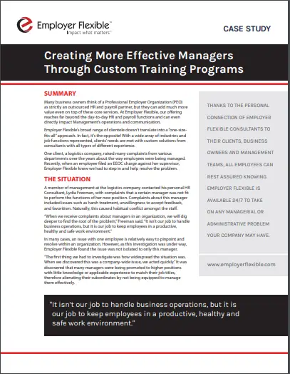 Creating More Effective Managers